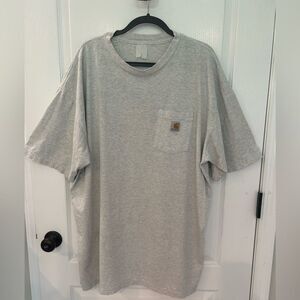Carhartt Men’s Light Gray Short Sleeve Tee Classic Casual T-shirt Extra Large